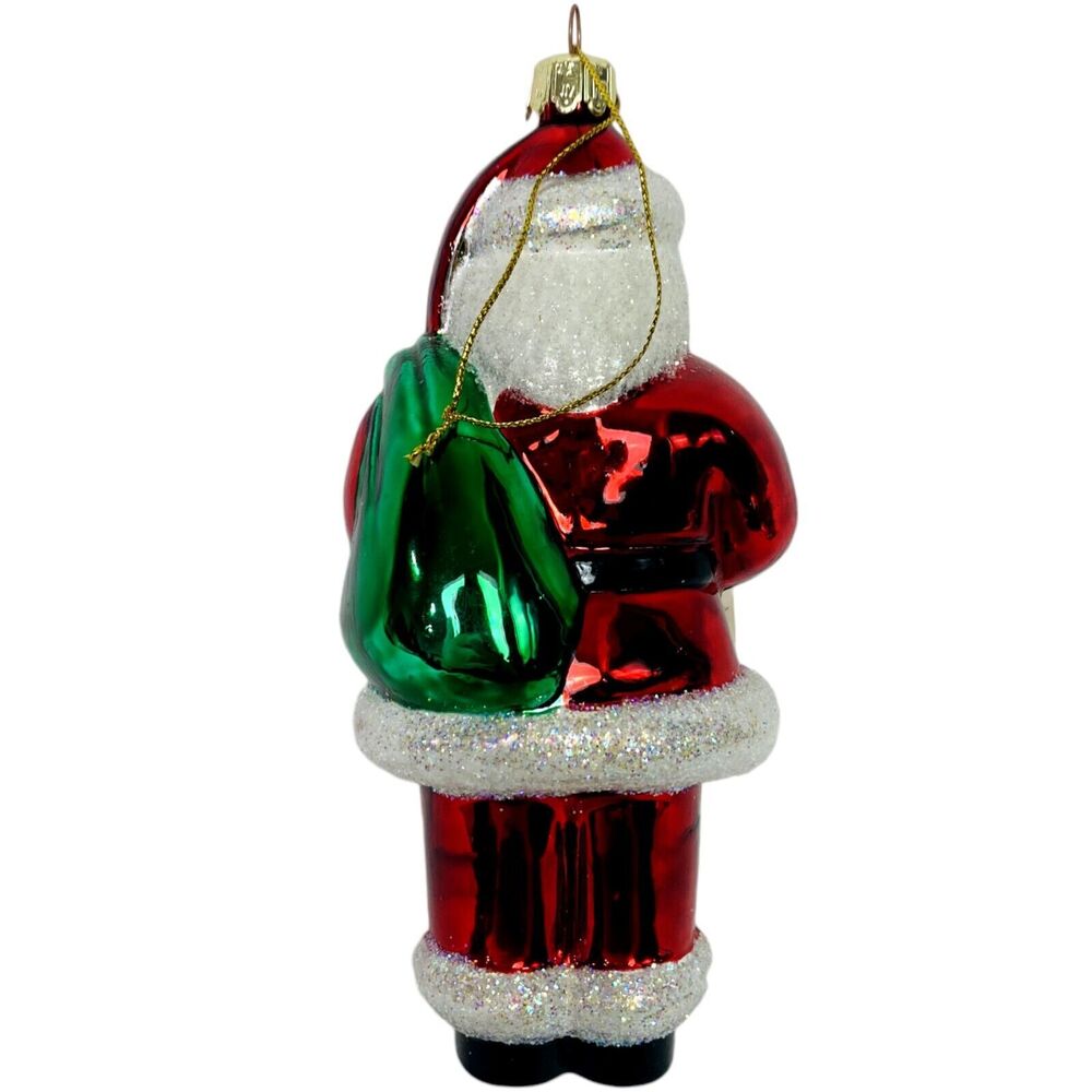 European Style Blown Glass Christmas Tree Ornaments Santa Claus Snowman Holiday - Picture 8 of 16